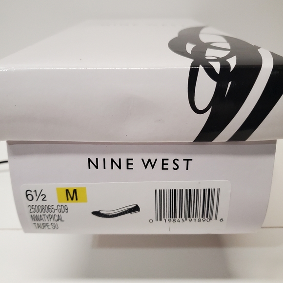 Nine west round toe cut-out slip on Taupe Suede ballet flat - Picture 11 of 13